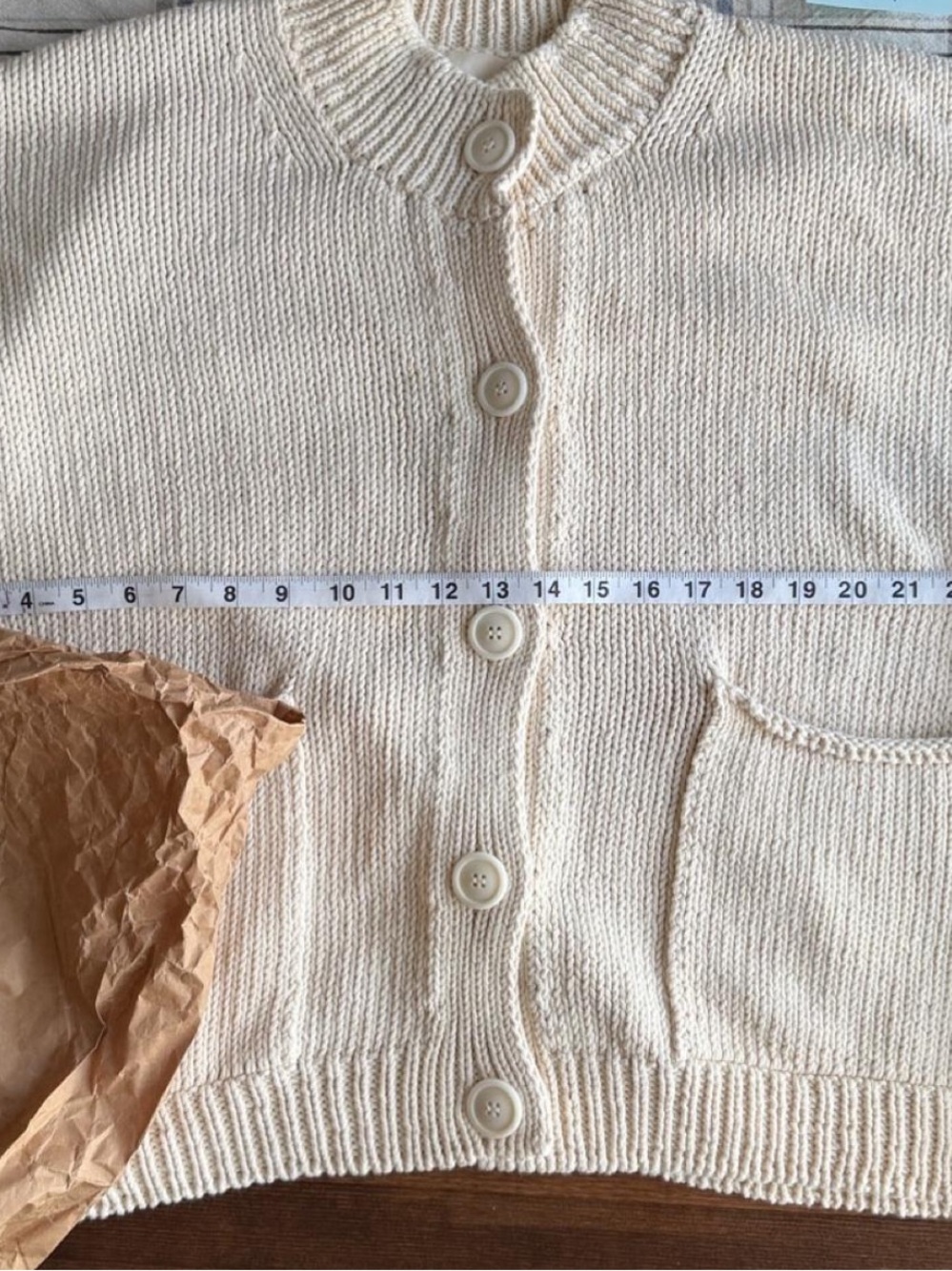 Babaa cotton no88 in natural Cardigan Sweater